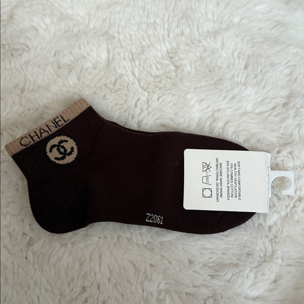 Chanel brown gwp Socks